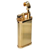 Lighters Dunhill Pipe Lighter -Unique Lines Gold Plate