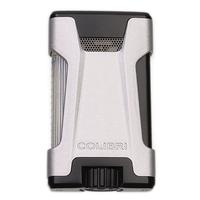 Lighters Colibri Cigar Lighter - Rebel Matte Silver and Black
