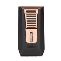 Lighters Colibri Cigar Lighter - Slide Matte Black and Rose Gold