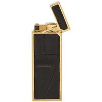 Lighters Dunhill Lighter - Rollagas Alligator Gold Plate Brown