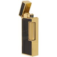 Lighters Dunhill Lighter - Rollagas Alligator Gold Plate Brown