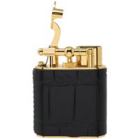 Lighters Dunhill Cigar Lighter - Unique Turbo Alligator Gold Plate Black
