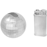 Lighters Dunhill Pipe Lighter - Table Lighter Disco Ball Silver