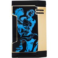 Lighters Prometheus Cigar Lighter - Magma T God of Fire(Blue on Black Lacquer)
