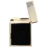 Lighters S.T. Dupont Lighter - Ligne 1 Vertical Line Black and Yellow Gold