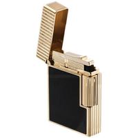Lighters S.T. Dupont Lighter - Ligne 1 Vertical Line Black and Yellow Gold