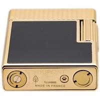 Lighters S.T. Dupont Lighter - Ligne 1 Vertical Line Black and Yellow Gold