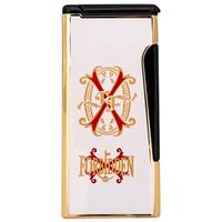 Lighters Prometheus Cigar Lighter - Retro Flint Rare Black Opus X (White Lacquer and Gold)
