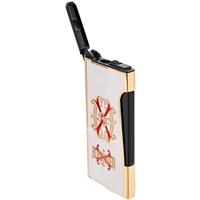 Lighters Prometheus Cigar Lighter - Retro Flint Rare Black Opus X (White Lacquer and Gold)
