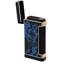 Lighters Prometheus Cigar Lighter - Ultimo X Limited Edition God of Fire (Blue and Black Lacquer)