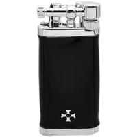 Lighters Sillem's Pipe Lighter - Old Boy Black Enamel and Sterling Silver