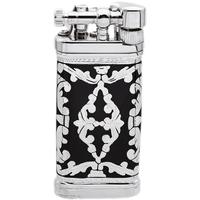 Lighters Sillem's Pipe Lighter - Old Boy Black Engraving and Sterling Silver