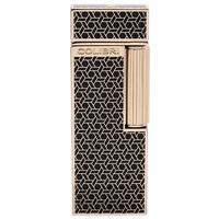 Lighters Colibri Cigar Lighter - Continental Gold Patterned