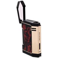 Lighters Prometheus Cigar Lighter - Magma T God of Fire (Red on Black Lacquer)