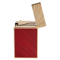 Lighters S.T. Dupont Lighter - Ligne 2 Guilloche Horse Mane Red/Gold - Year of the Horse