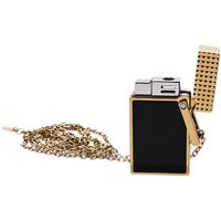 Lighters S.T. Dupont Lighter Necklace - Ligne 2 Gold/Black Lacquer