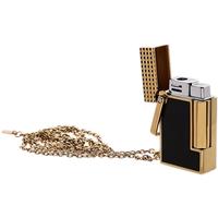 Lighters S.T. Dupont Lighter Necklace - Ligne 2 Gold/Black Lacquer
