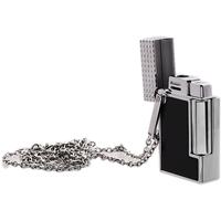 Lighters S.T. Dupont Lighter Necklace - Ligne 2 Silver//Black Lacquer