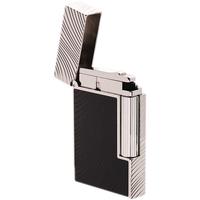Lighters S.T. Dupont Lighter - Ligne 2 Guilloche Horse Mane Black/Silver - Year of the Horse