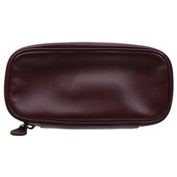 Stands & Pouches Castello Leather 2 Pipe Case with Pouch Cordovan