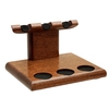 Stands & Pouches Neal Yarm Tilt Head 3 Pipe Stand Mahogany