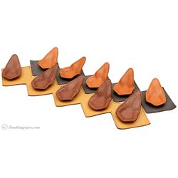 Stands & Pouches Claudio Albieri 5-Pipe Leather Magnetic Stand Dark Brown/Russet