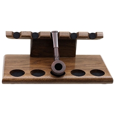 Stands & Pouches Neal Yarm Tilt Head 5 Pipe Stand Walnut