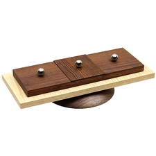 Pipe Accessories Scott Tinker Maple and Walnut and Bacote 3 Pipe Stand
