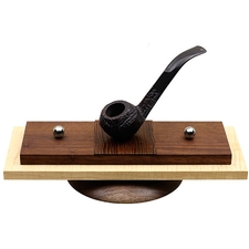 Pipe Accessories Scott Tinker Maple and Walnut and Bacote 3 Pipe Stand