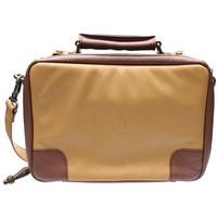 Stands & Pouches Claudio Albieri Italian Leather 4 Pipe Bag Tan/Chestnut
