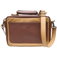 Stands & Pouches Claudio Albieri Italian Leather 4 Pipe Bag Tan/Chestnut