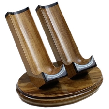 Stands & Pouches Woodmere 2 Pipe Stand Teak