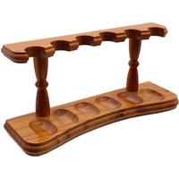 Stands & Pouches Woodmere Long 6 Pipe Stand - Teak
