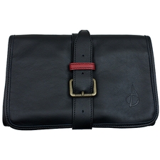 Pipe Accessories Claudio Albieri Italian Leather Elegance Rollup Black/Red