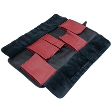 Pipe Accessories Claudio Albieri Italian Leather Elegance Rollup Black/Red
