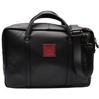 Stands & Pouches Claudio Albieri Italian Leather Laptop Plus Tablet Black/Burgundy