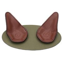 Stands & Pouches Claudio Albieri 2-Pipe Leather Magnetic Stand Olive/Chestnut