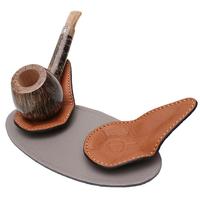 Stands & Pouches Claudio Albieri 2-Pipe Leather Magnetic Stand Dark Grey/Russet