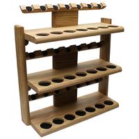 Stands & Pouches Neal Yarm 21 Pipe Three Tier Pipe Stand Oak