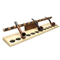 Stands & Pouches Neal Yarm Tilt Head 12 Pipe Stand Mahogany and Maple