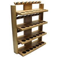 Stands & Pouches Neal Yarm 28 Pipe Four Tier Pipe Stand Oak
