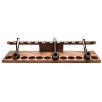 Stands & Pouches Neal Yarm Tilt Head 12 Pipe Stand Mahogany