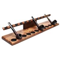 Stands & Pouches Neal Yarm 12 Pipe Stand - Tilt Head Mahogany