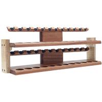 Stands & Pouches Neal Yarm 24 Pipe Two Tier Pipe Stand Mahogany and Stained Maple