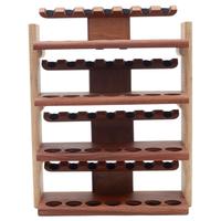 Stands & Pouches Neal Yarm 28 Pipe Stand - Four Tier Mahogany and Stained Maple