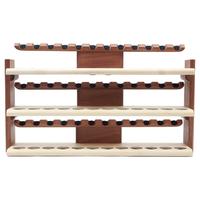 Stands & Pouches Neal Yarm 36 Pipe Three Tier Pipe Stand Mahogany and Maple
