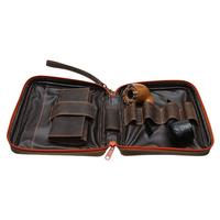 Stands & Pouches Erik Stokkebye 4th Generation 4 Pipe Combo Pouch - Hunter Brown