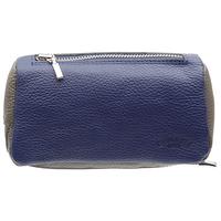 Stands & Pouches Savinelli Leather 2 Pipe and Tobacco Bag - Blue/Grey