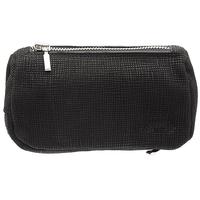 Stands & Pouches Savinelli Leather 2 Pipe and Tobacco Bag - Black Weave