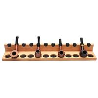 Stands & Pouches Neal Yarm Solid Back 12 Pipe Stand Oak